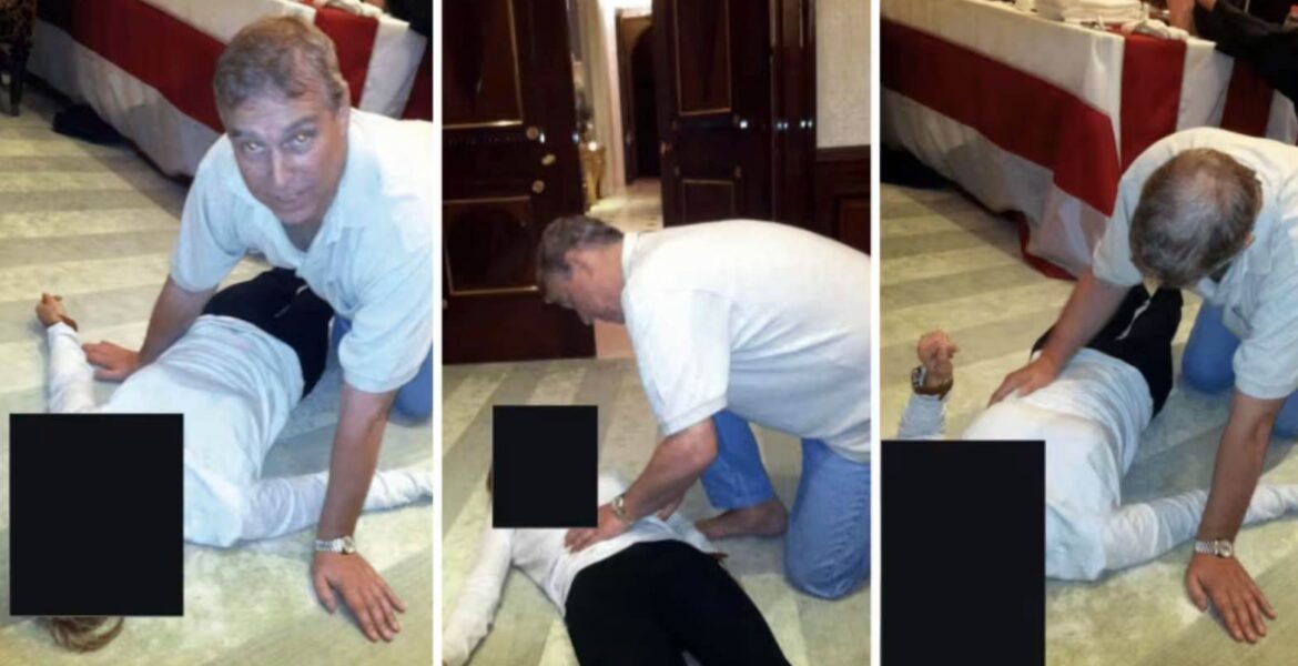 Bilden uppges föreställa Andrew Mountbatten-Windsor tidigare Prince Andrew