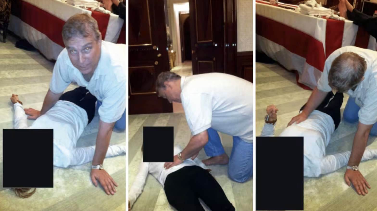 Bilden uppges föreställa Andrew Mountbatten-Windsor tidigare Prince Andrew