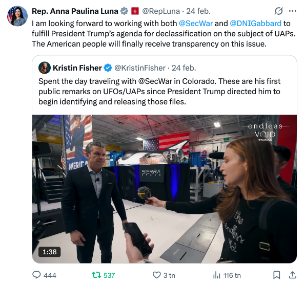 Anna Paulina Luna, 24 feb 2026