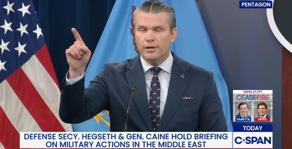 USA:s krigsminister Pete Hegseth | Foto: C Span