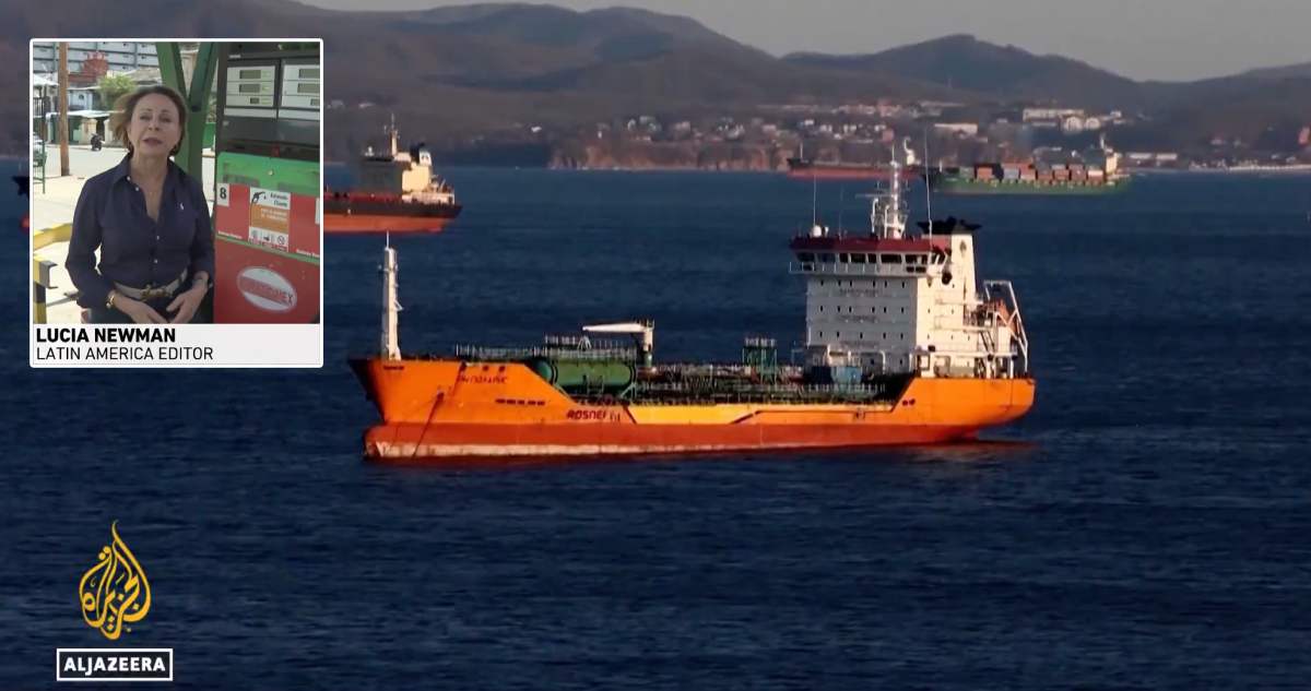 Det ryska fartyget Anatoly Kolodkin anländer med råolja till Kuba