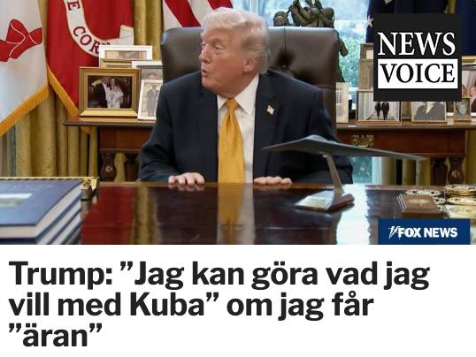 Trump om Kuba, mars 2026
