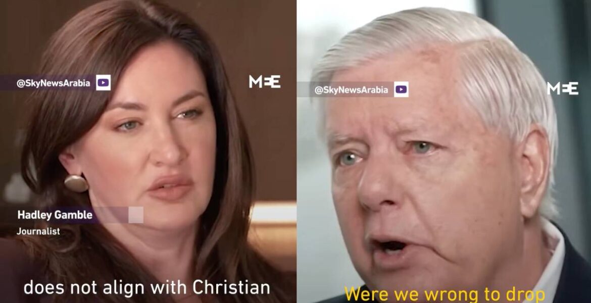 Hadley Gamble på Sky News och senator Lindsey Graham