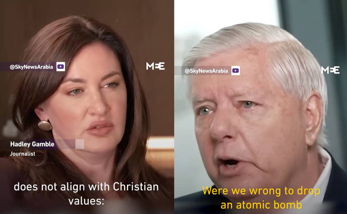 Hadley Gamble på Sky News och senator Lindsey Graham