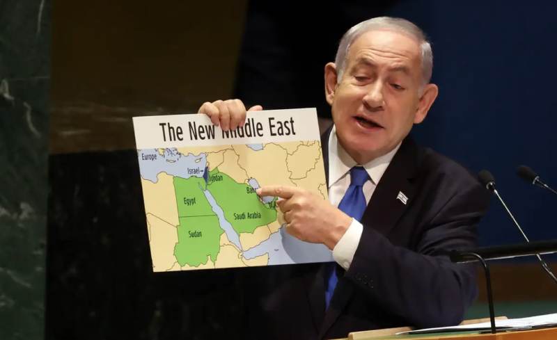 Netanyahu Showed a map of ‘New Middle East’
