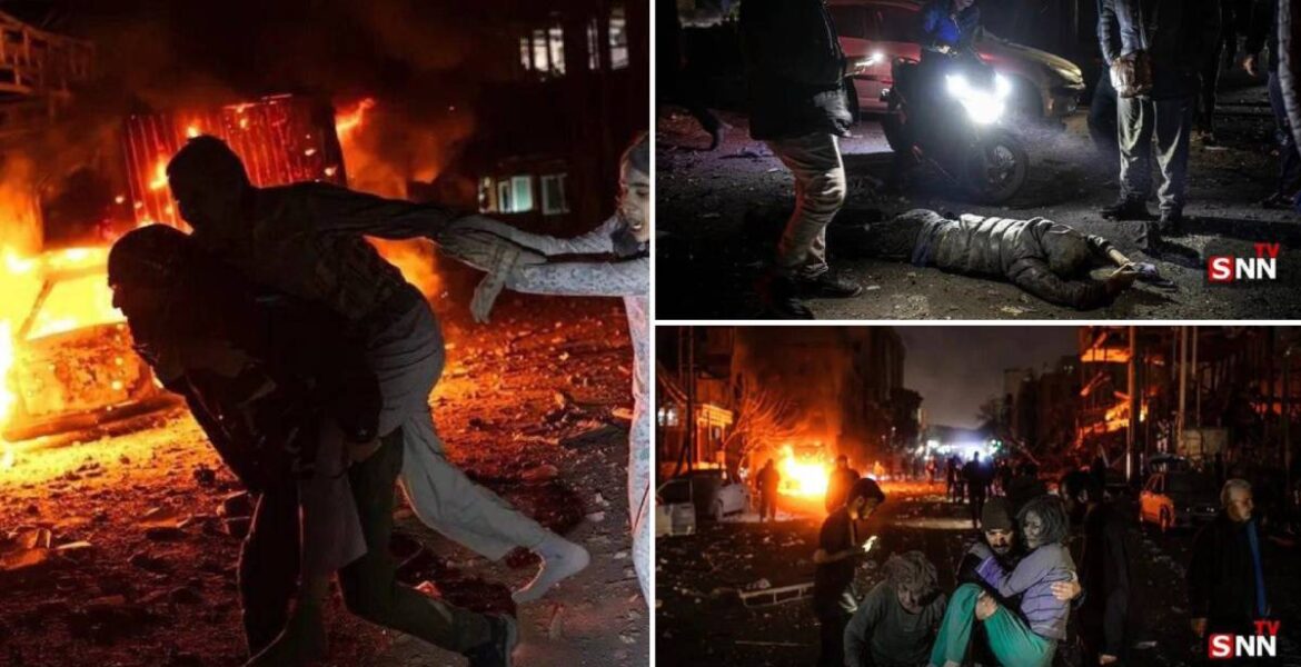 Teheran terrorbombas av USA och Israel den 4 mars 2026