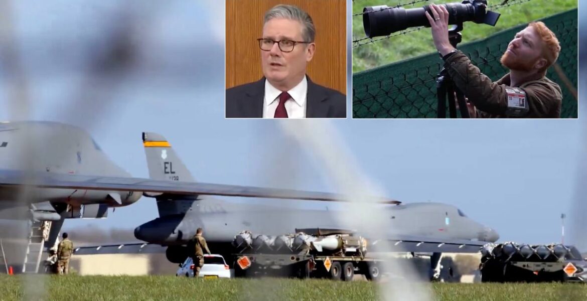 USA använder brittiska flygplatser för att förbereda bombning av Iran.