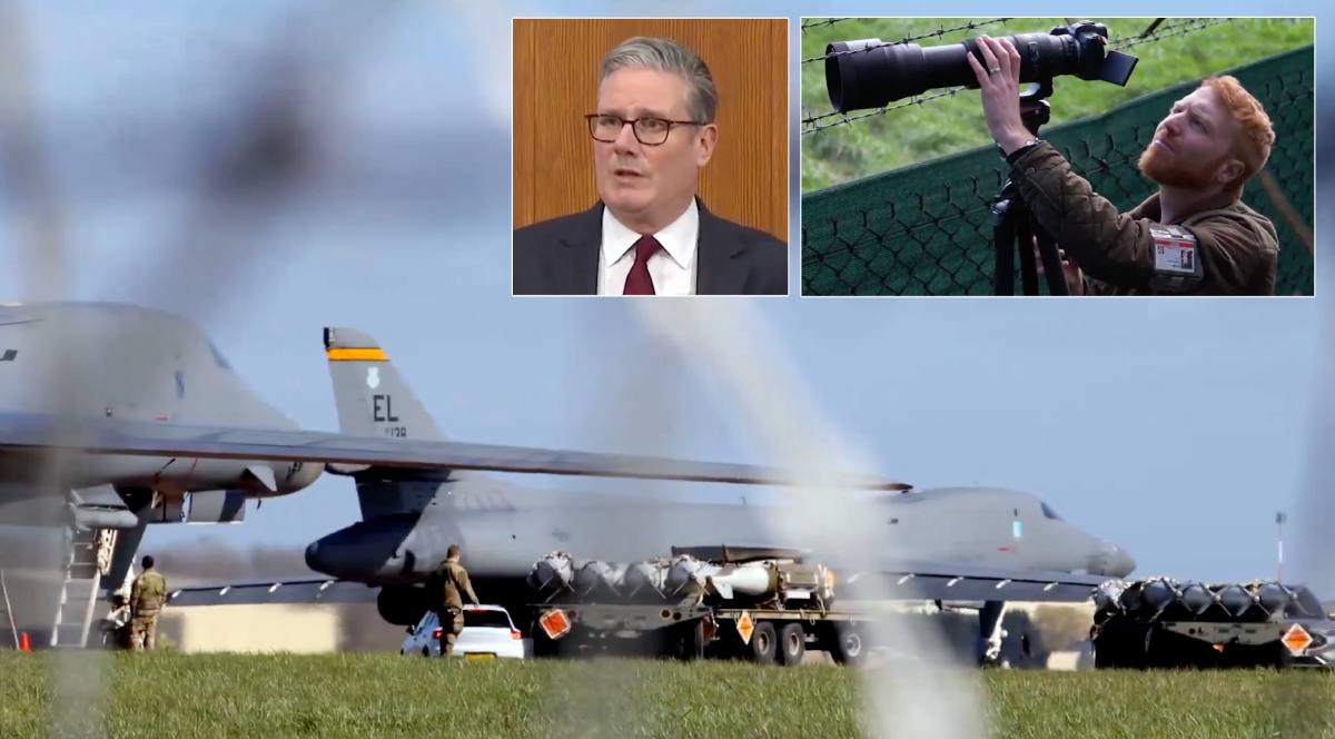 USA använder brittiska flygplatser för att förbereda bombning av Iran.