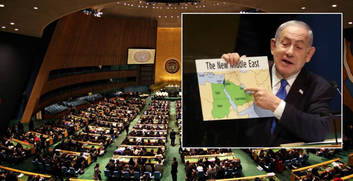 Netanyahu Showed a map of ‘New Middle East’