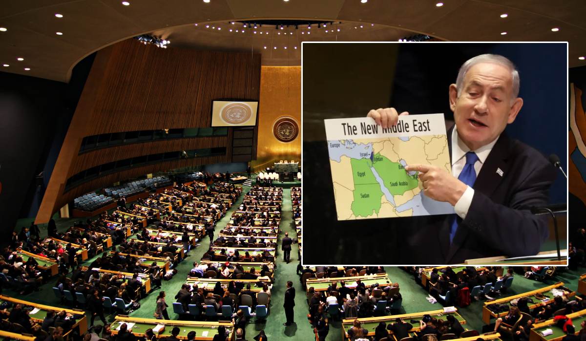 Netanyahu Showed a map of ‘New Middle East’