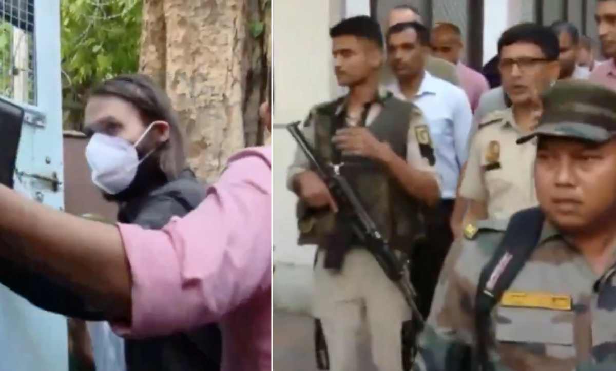 Den indiska säkerhetstjänsten grep en amerikansk medborgare och sex ukrainska medborgare i nordöstra Indien