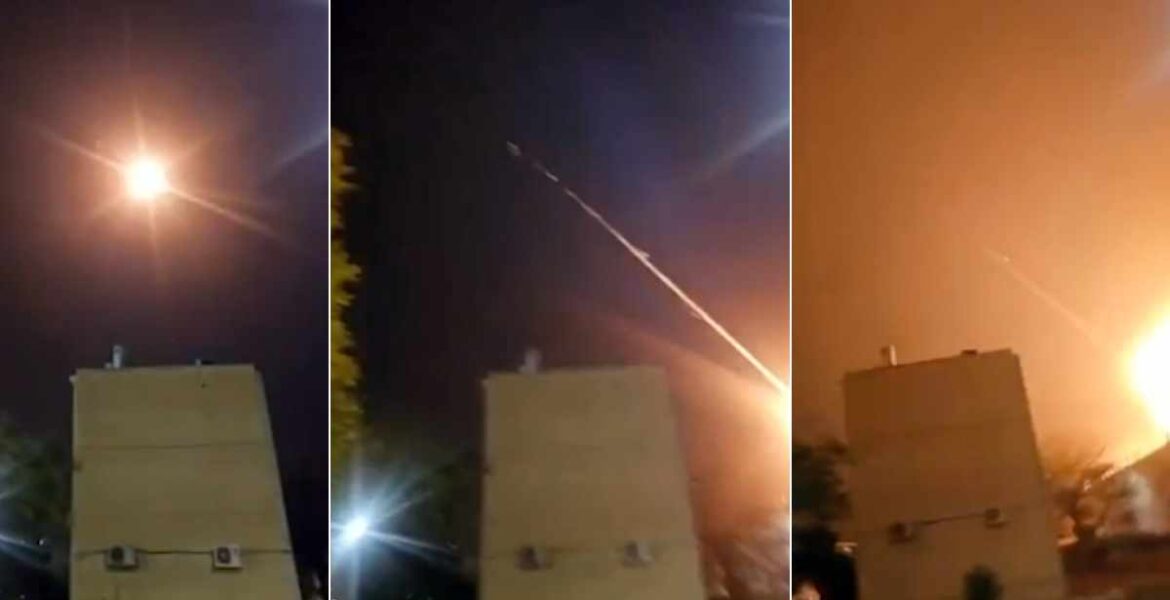 Iransk supersonisk missil slår ner i Dimona, 21 mars 2026 | Bilder från privat videoklipp