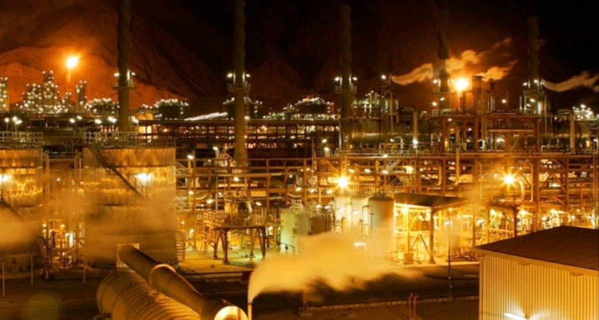 South Pars och North Field-gasfältet i Persiska viken