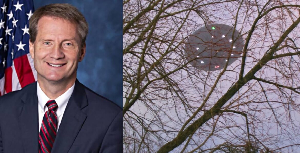 Tim Burchett och ett okänt objekt ovanför Green Bay, Wisconsin