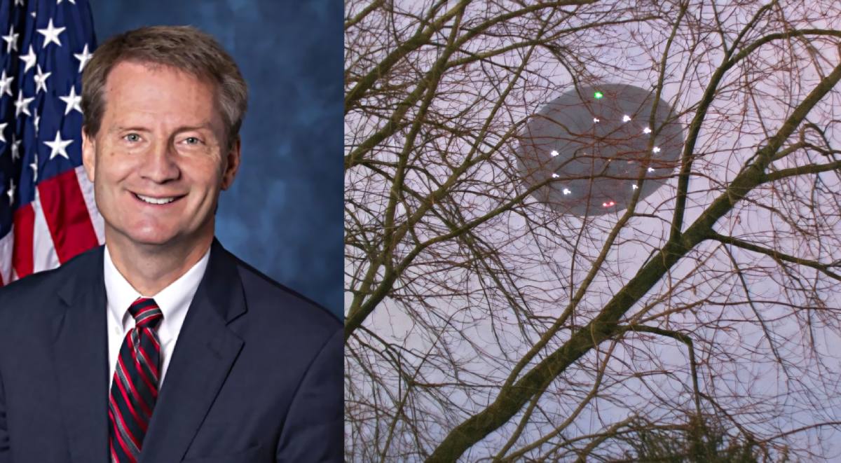 Tim Burchett och ett okänt objekt ovanför Green Bay, Wisconsin