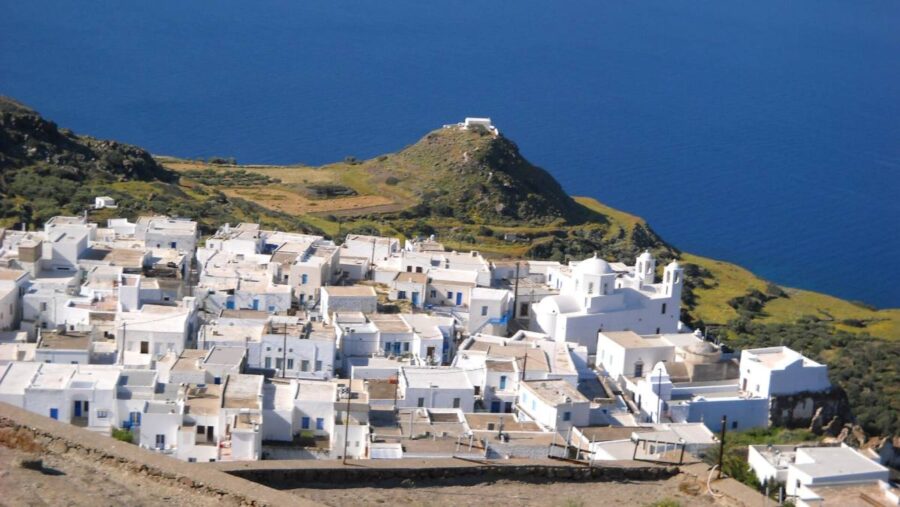 Den grekiska ön Melos (Milos)