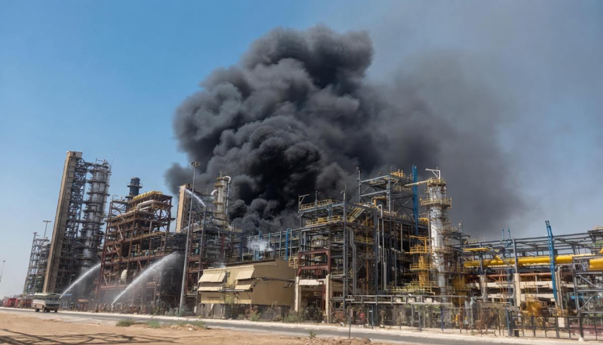 A major fire broke out near the crude distillation unit at the new HPCL Rajasthan Refinery Ltd