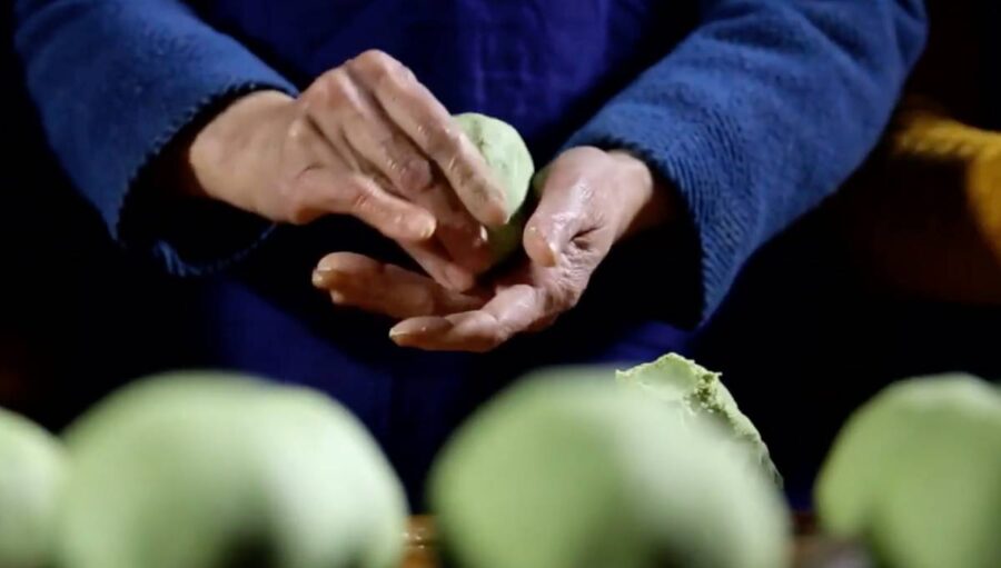 Qingtuan, grön lök