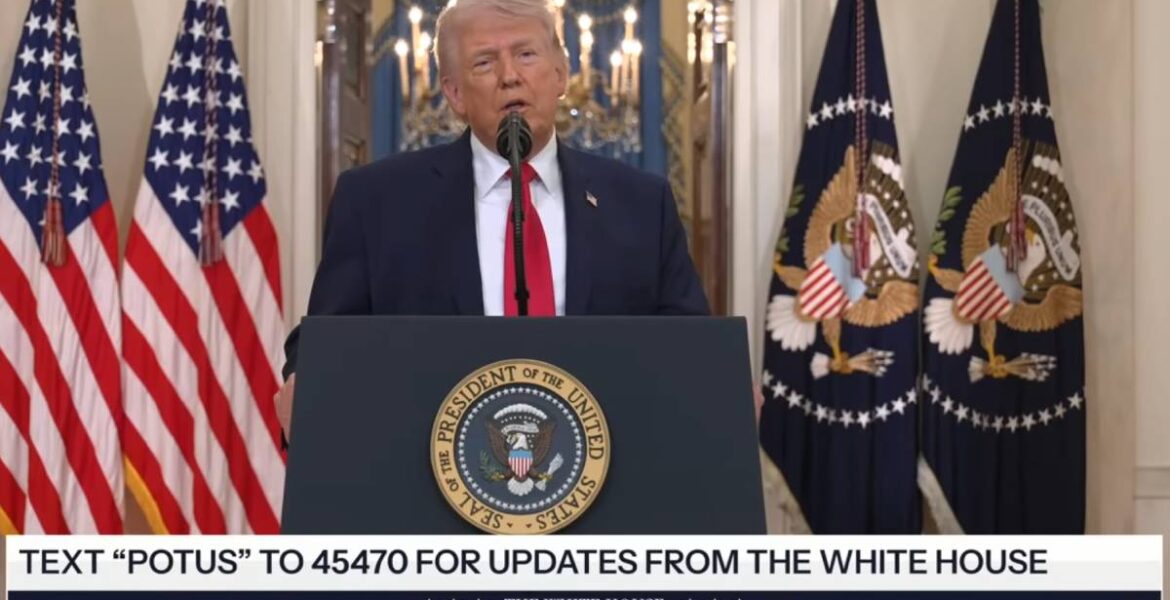 President Trump håller ett tal till nationen, 1 april 2026