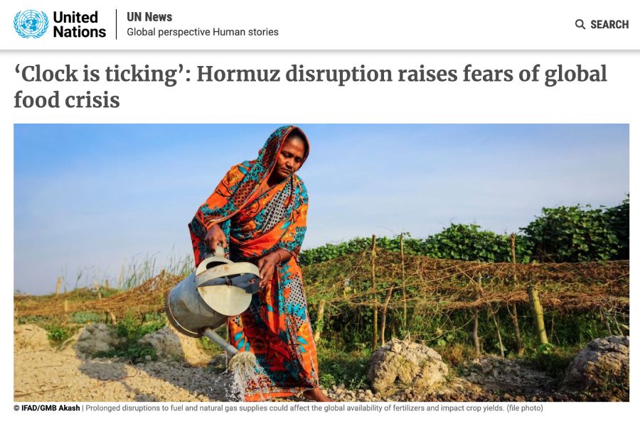 UN warns of a looming food crisis.famine