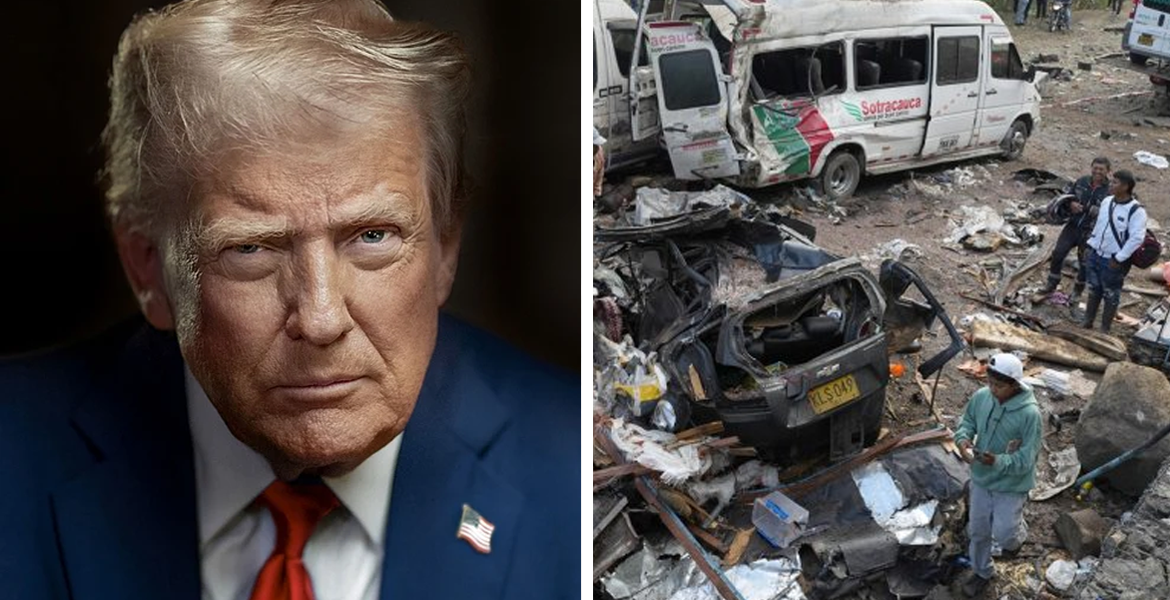 Donald Trump och ett bombattentat i Colombia