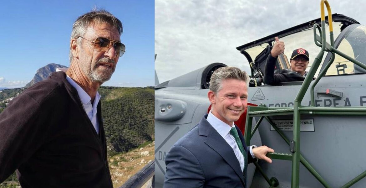 Ulf Gabrielsson, fd stridspilot och skrivbordsminister Pål Jonson