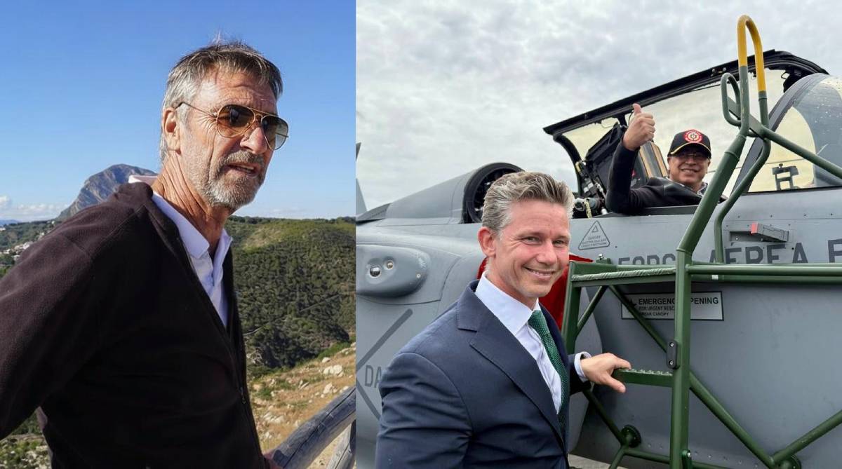 Ulf Gabrielsson, fd stridspilot och skrivbordsminister Pål Jonson