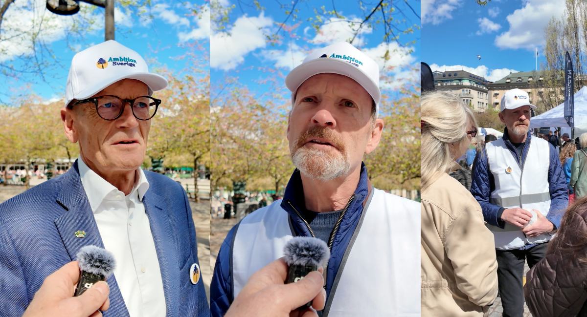 Bo Hansson och Thomas Åkerberg besökte Seniorfestivalen i Kungsträdgården