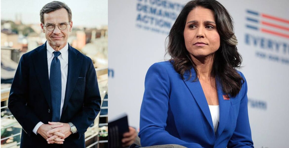 Ulf Kristersson och Tulsi Gabbard