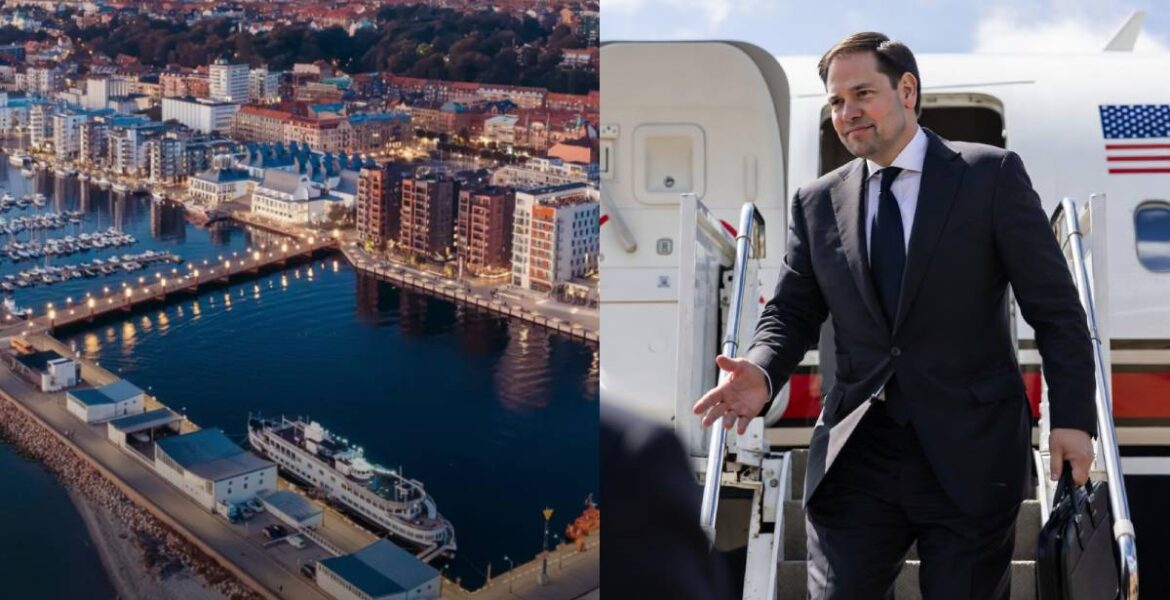 Marco Rubio besöker Helsingborg 21 maj 2026