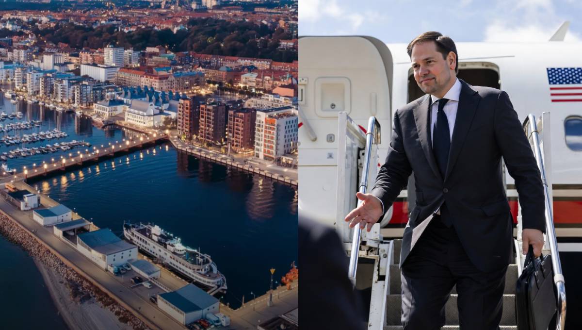 Marco Rubio besöker Helsingborg 21 maj 2026