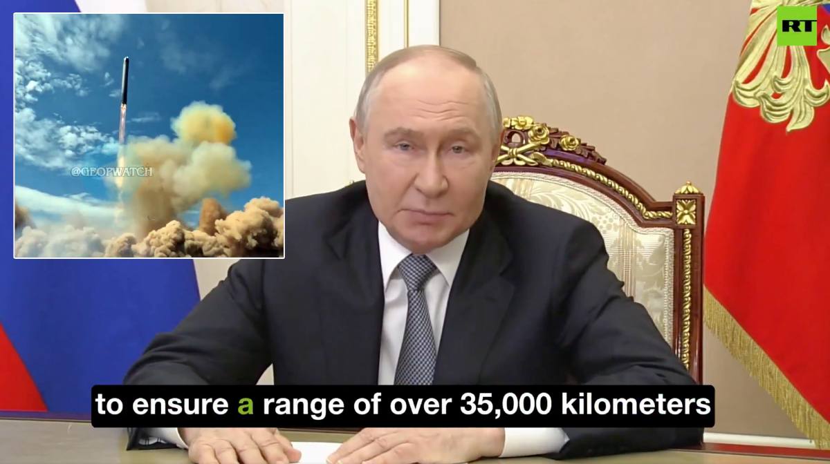 Vladimir Putin meddelade den 12 maj 2026 att den ryska missilen RS-28 Sarmat har provskjutits.