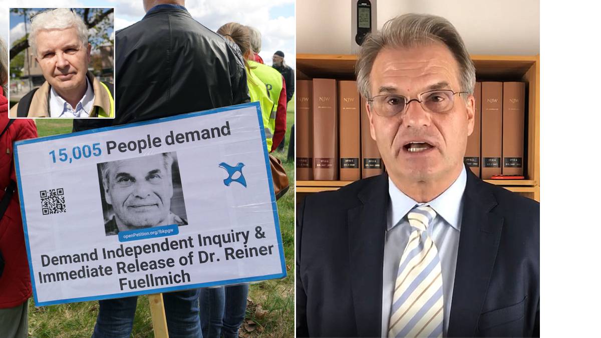 Reiner Füllmich och Michael Reichel (infälld)