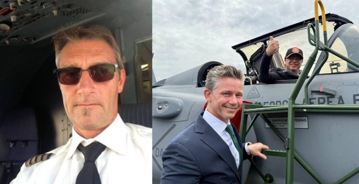 Ulf Gabrielsson, fd stridspilot och skrivbordsminister Pål Jonson