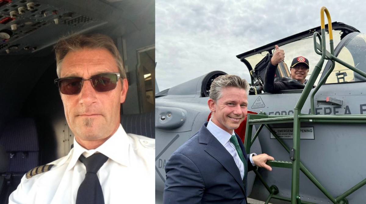 Ulf Gabrielsson, fd stridspilot och skrivbordsminister Pål Jonson