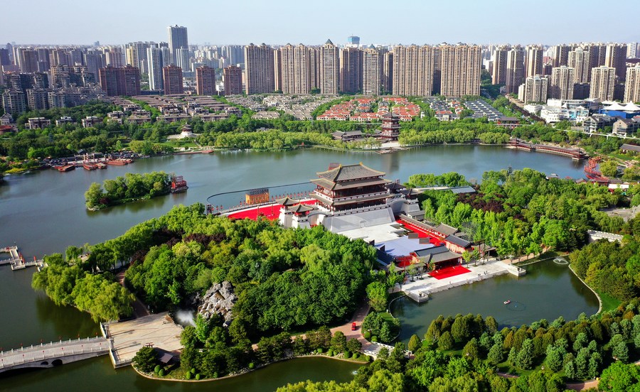 Staden Xi'an i provinsen Shaanxi, Kina