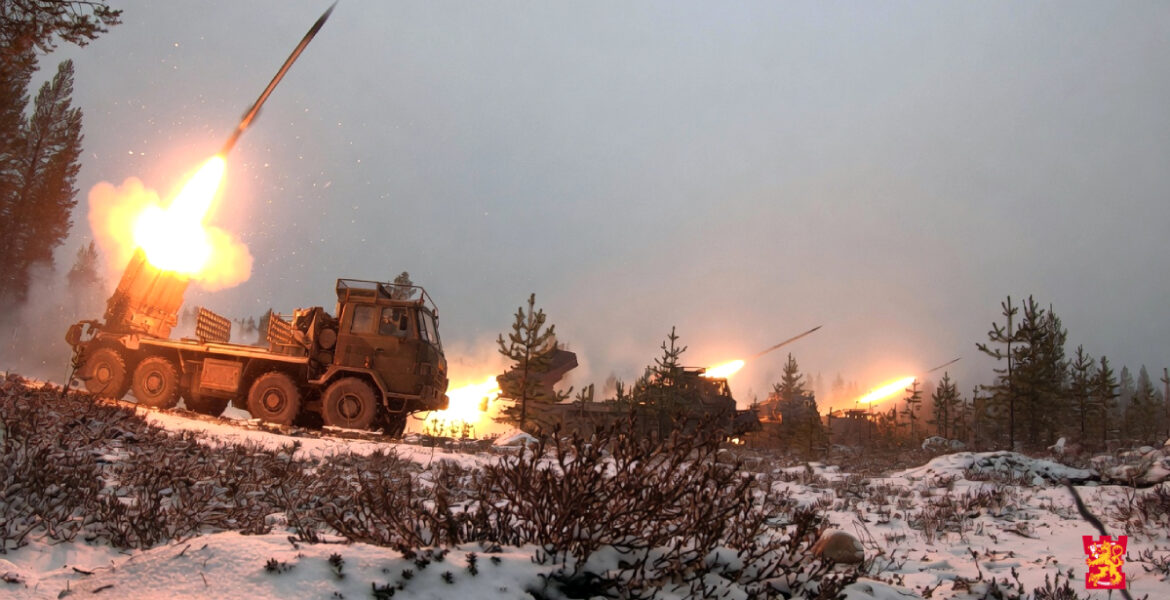 Finskla försvarsmakten övar
