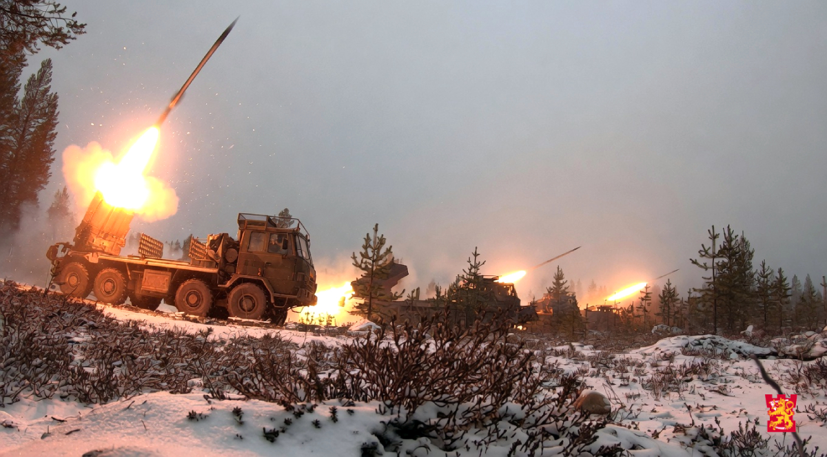Finskla försvarsmakten övar
