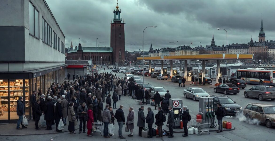 Mat och bränslekris i Stockholm