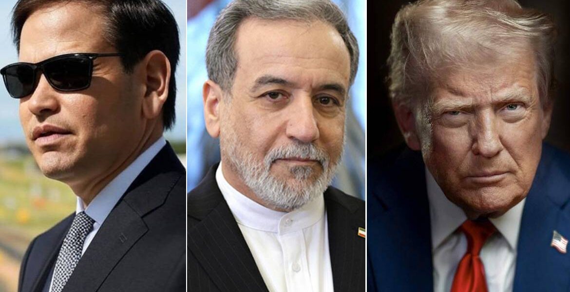 Marco Rubio, Abbas Araghchi och Donald Trump