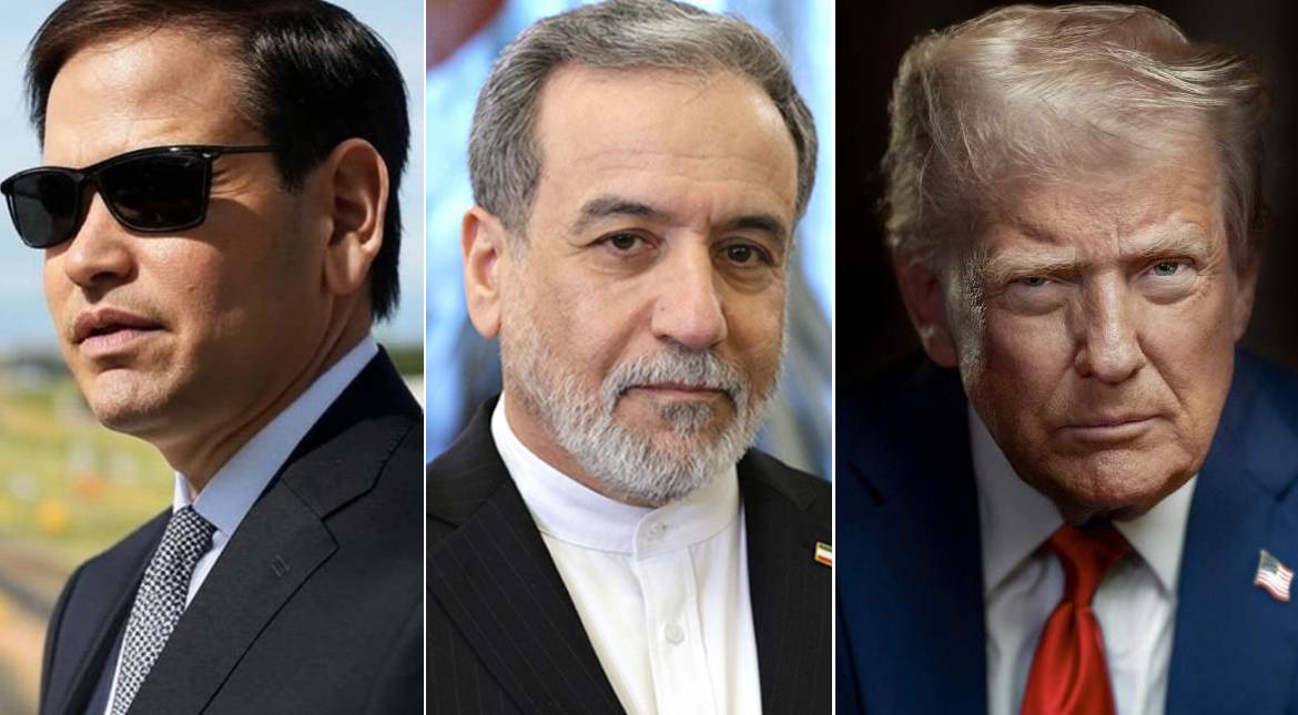 Marco Rubio, Abbas Araghchi och Donald Trump