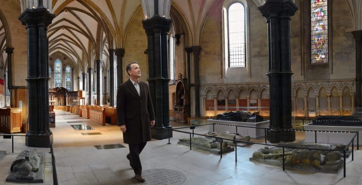 Tom Hanks var med i filmen Da Vinci-koden med en scen från Temple Church i London