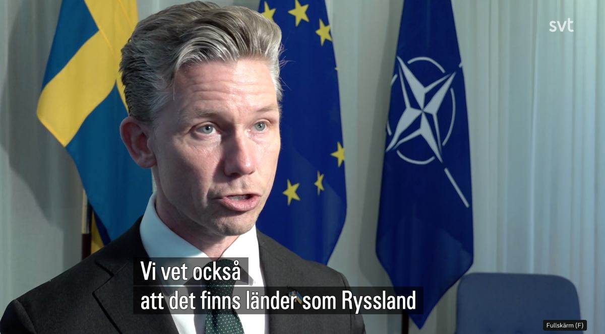 Försvarsminister Pål Jonson