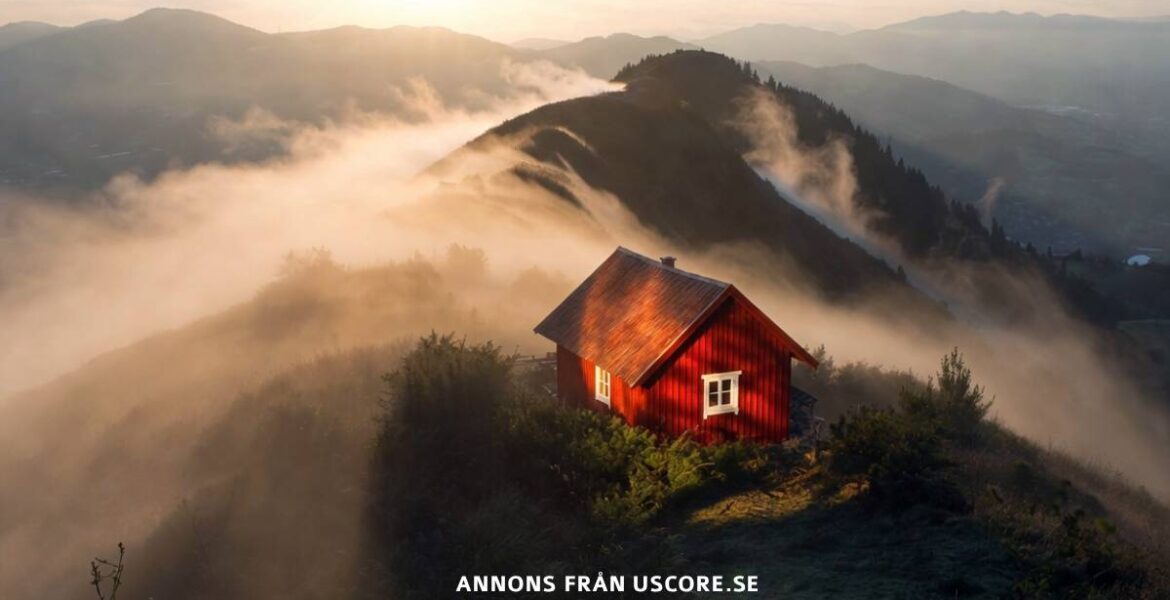 Stuga på berg