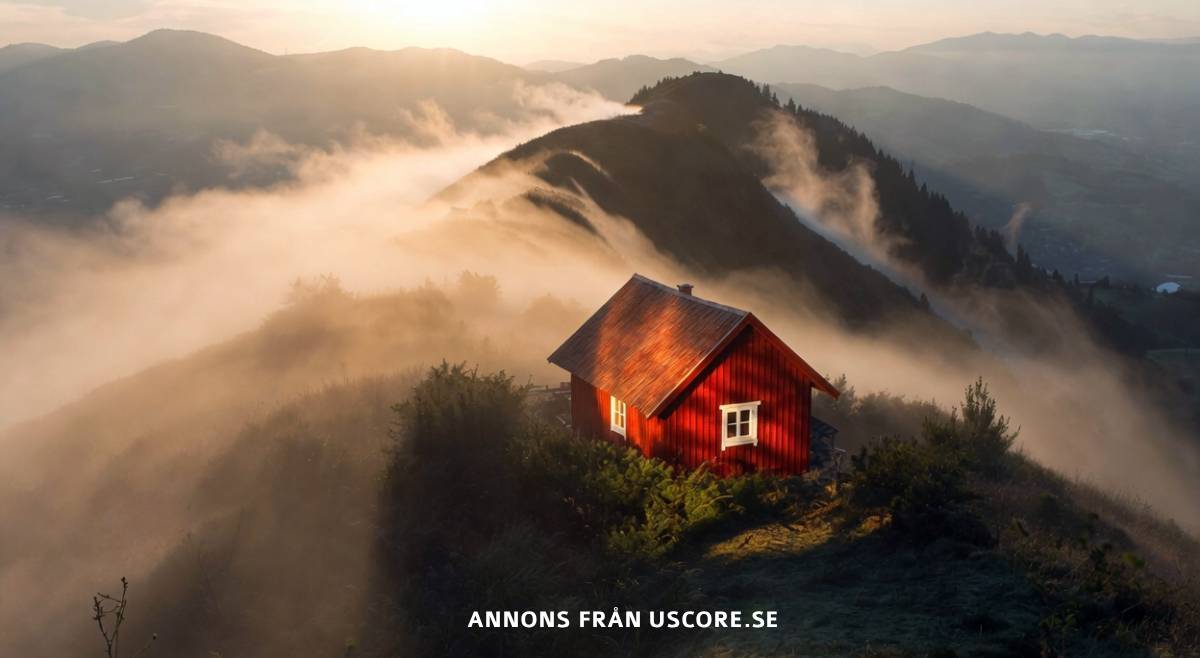 Stuga på berg