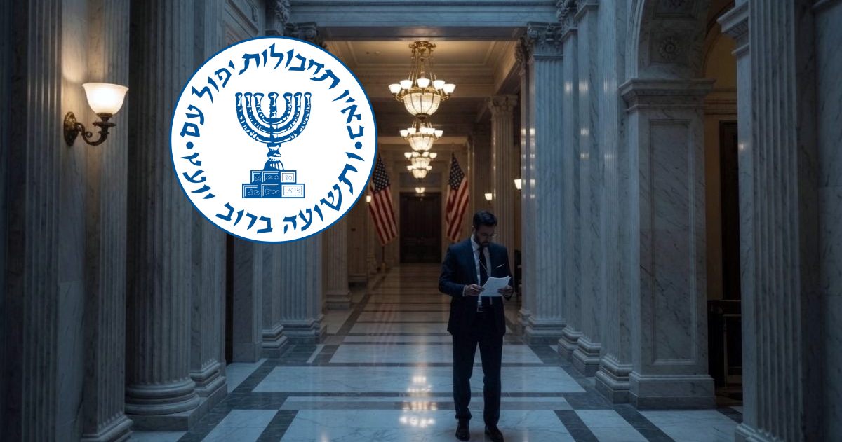 The Israeli intelligence agency is inside Washington