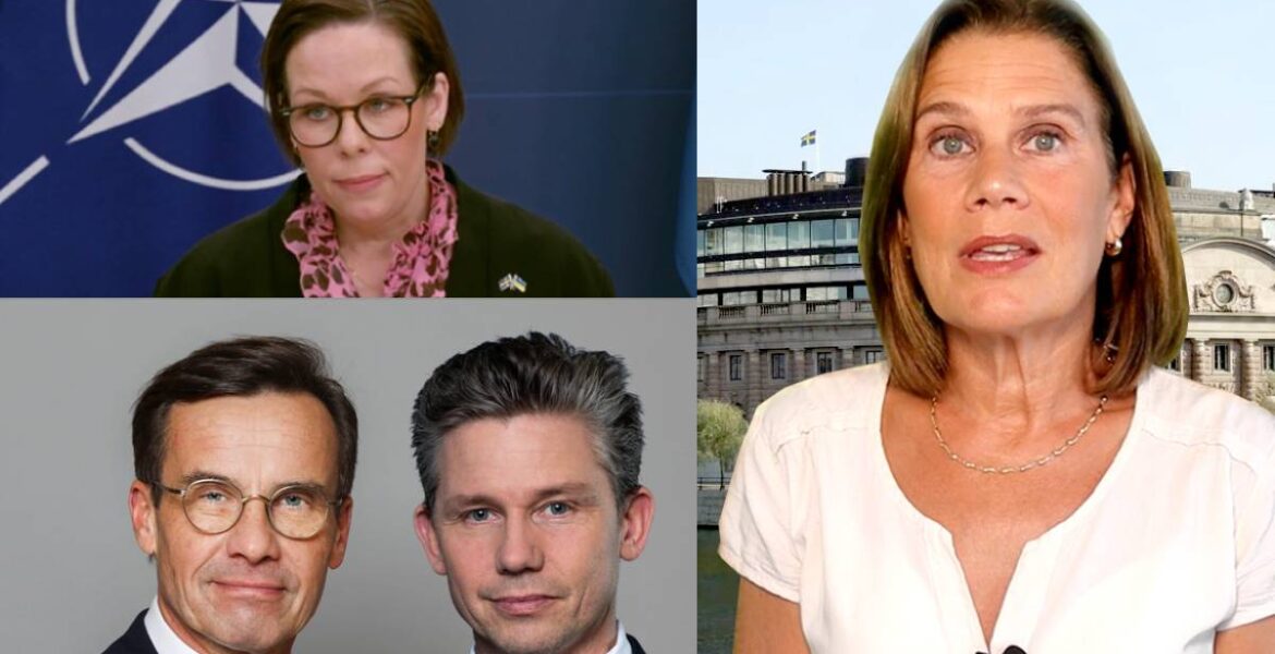 Maria Stenergard, Ulf Kristersson, Pål Jonson och Elsa Widding