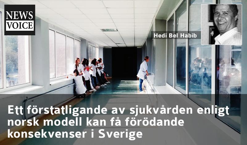 Ett förstatligande av sjukvården enligt norsk modell kan få förödande konsekvenser i Sverige