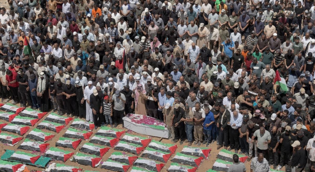 Massbegravning i Gaza, 4 augusti 2026