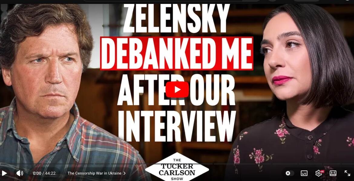 Zelensky’s ex Press Secretary Yulia Mendel and Tucker Carlson